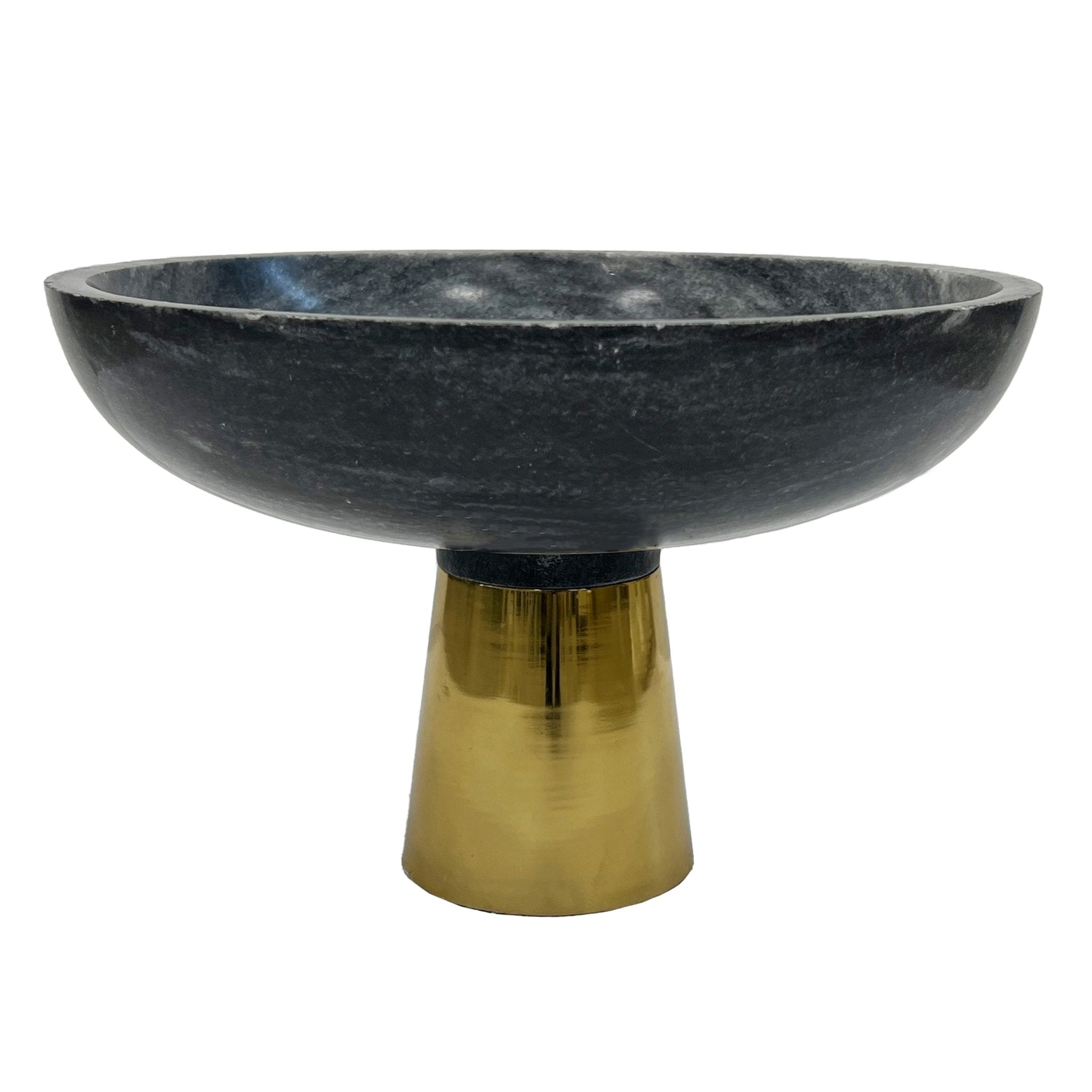 12" Dazey Gray Marble Bowl Table Decors| Sagebrook Home
