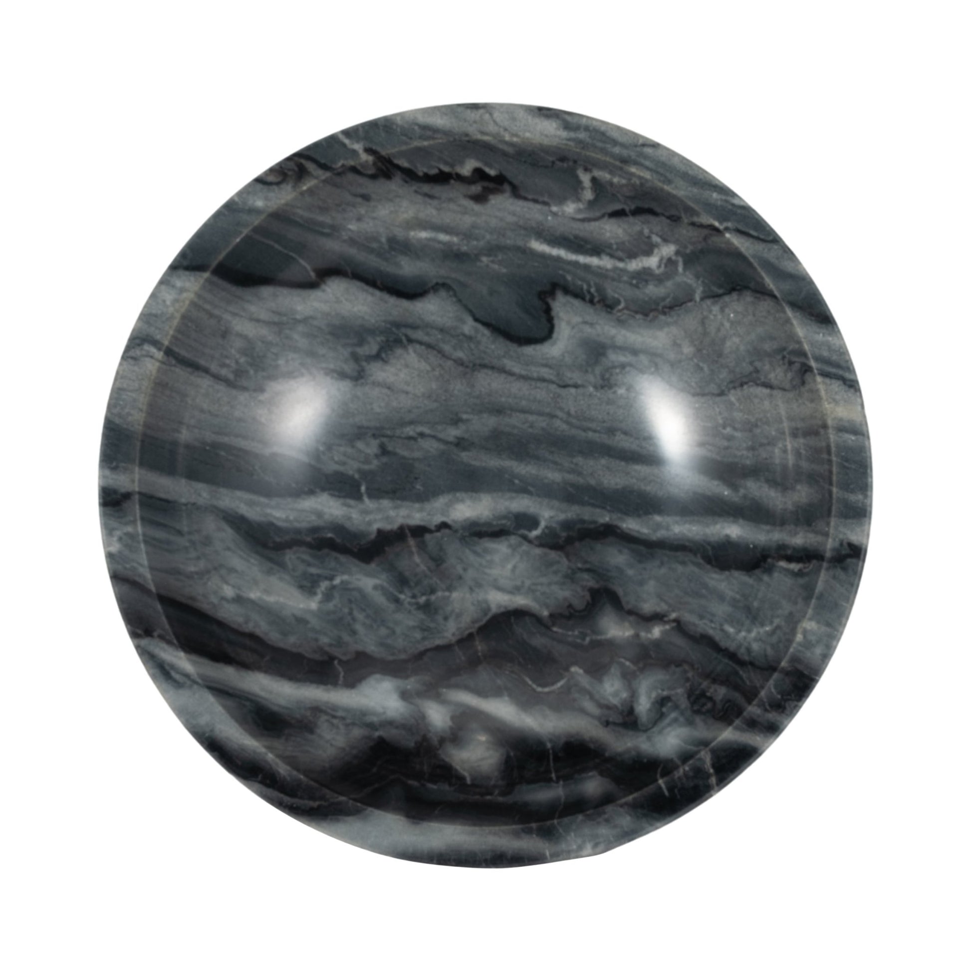 12" Dazey Gray Marble Bowl Table Decors| Sagebrook Home