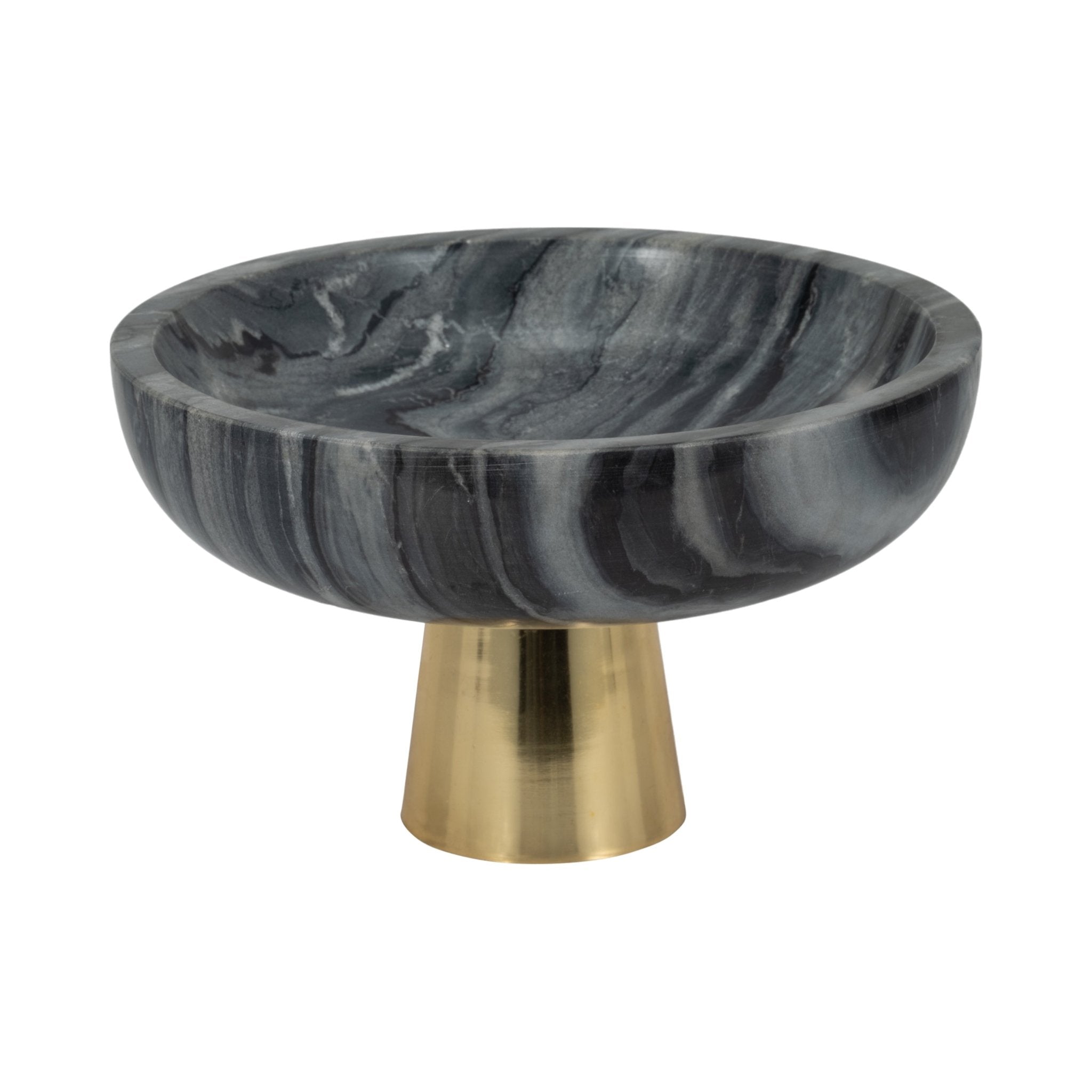 12" Dazey Gray Marble Bowl Table Decors| Sagebrook Home