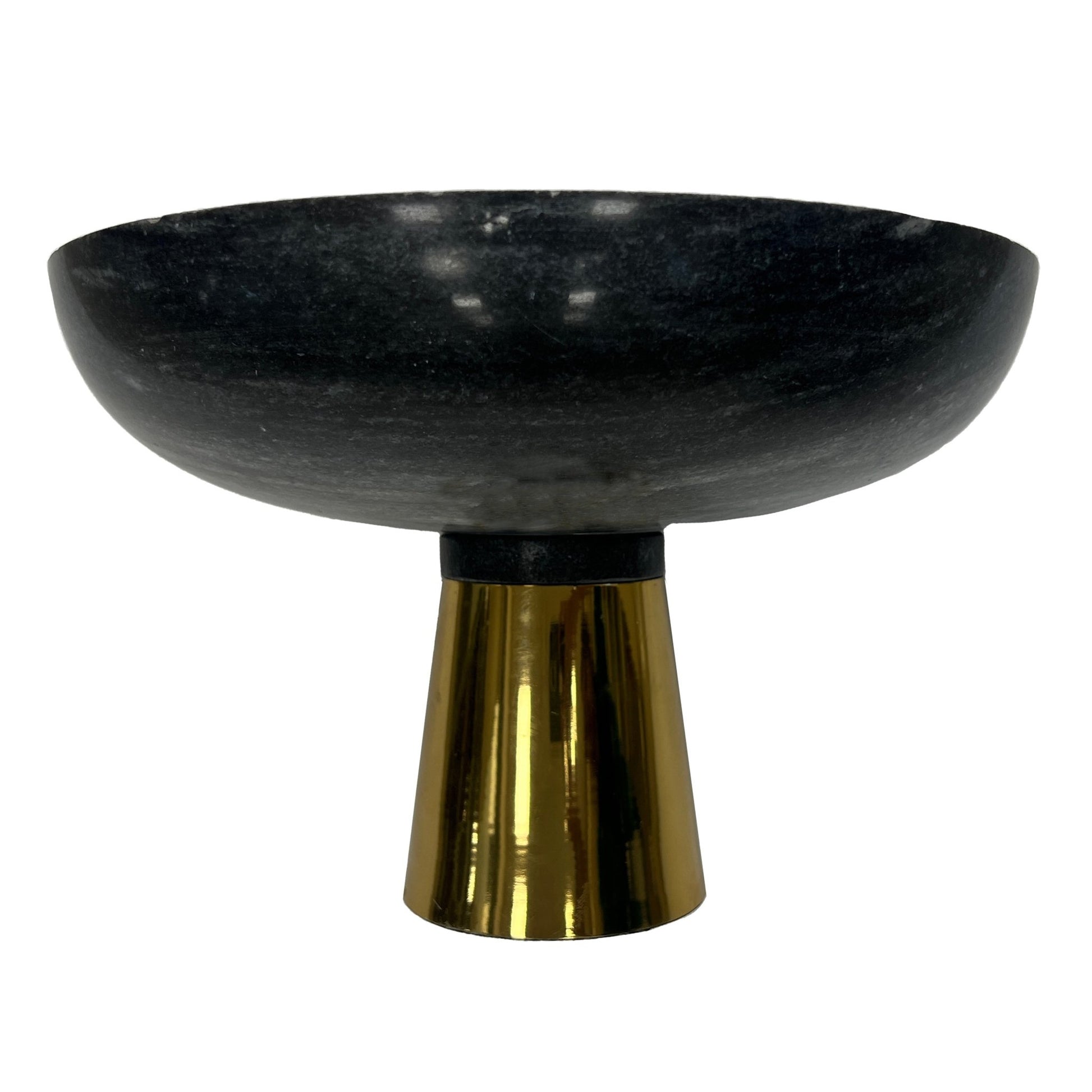 12" Dazey Gray Marble Bowl Table Decors| Sagebrook Home