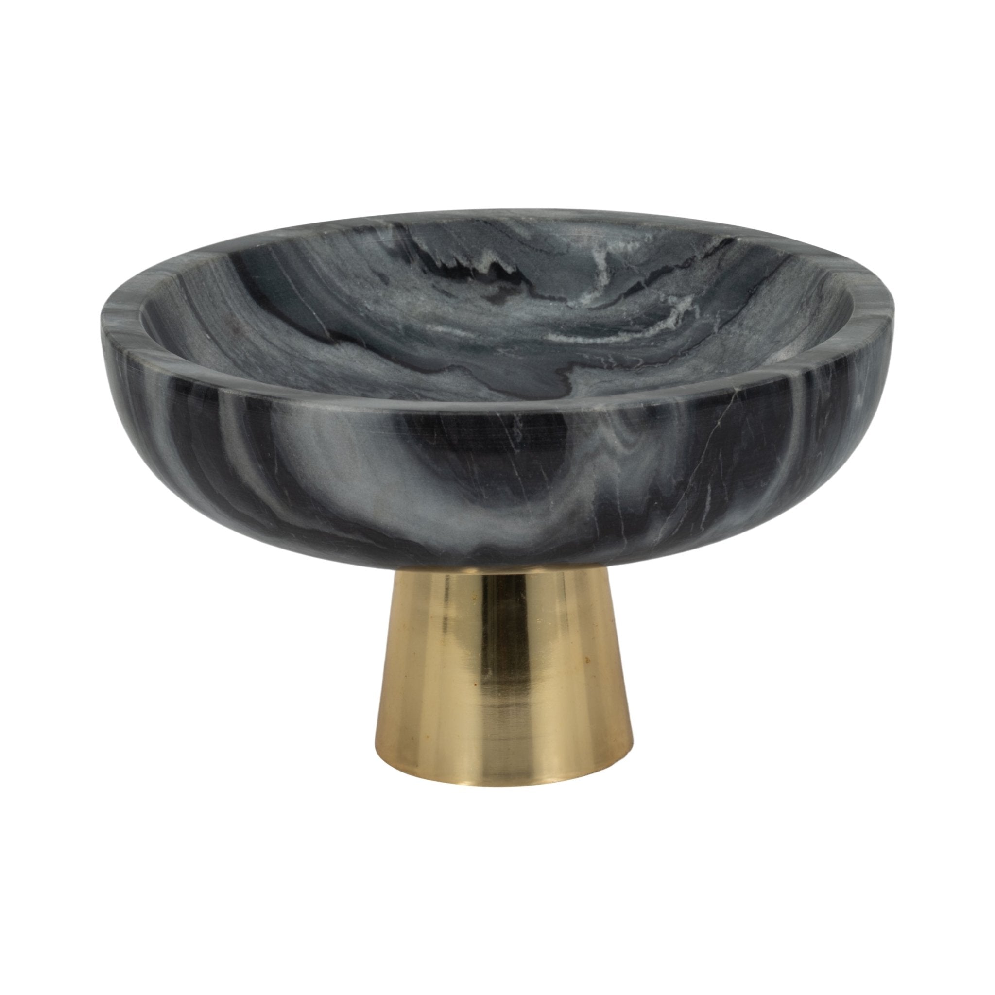 12" Dazey Gray Marble Bowl Table Decors| Sagebrook Home