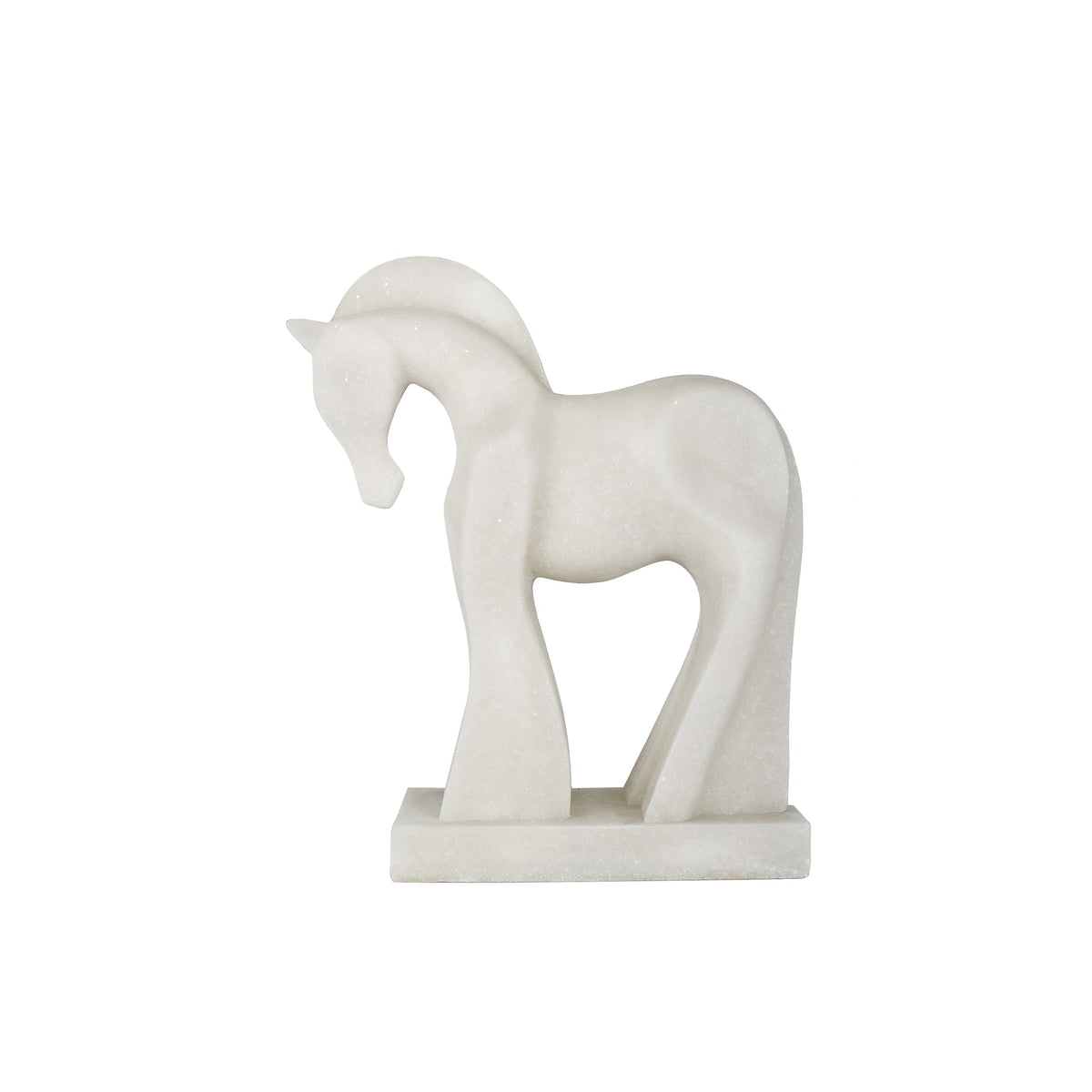 12" Ellis Quartz Resin Horse Statuary Table Decors| Sagebrook Home