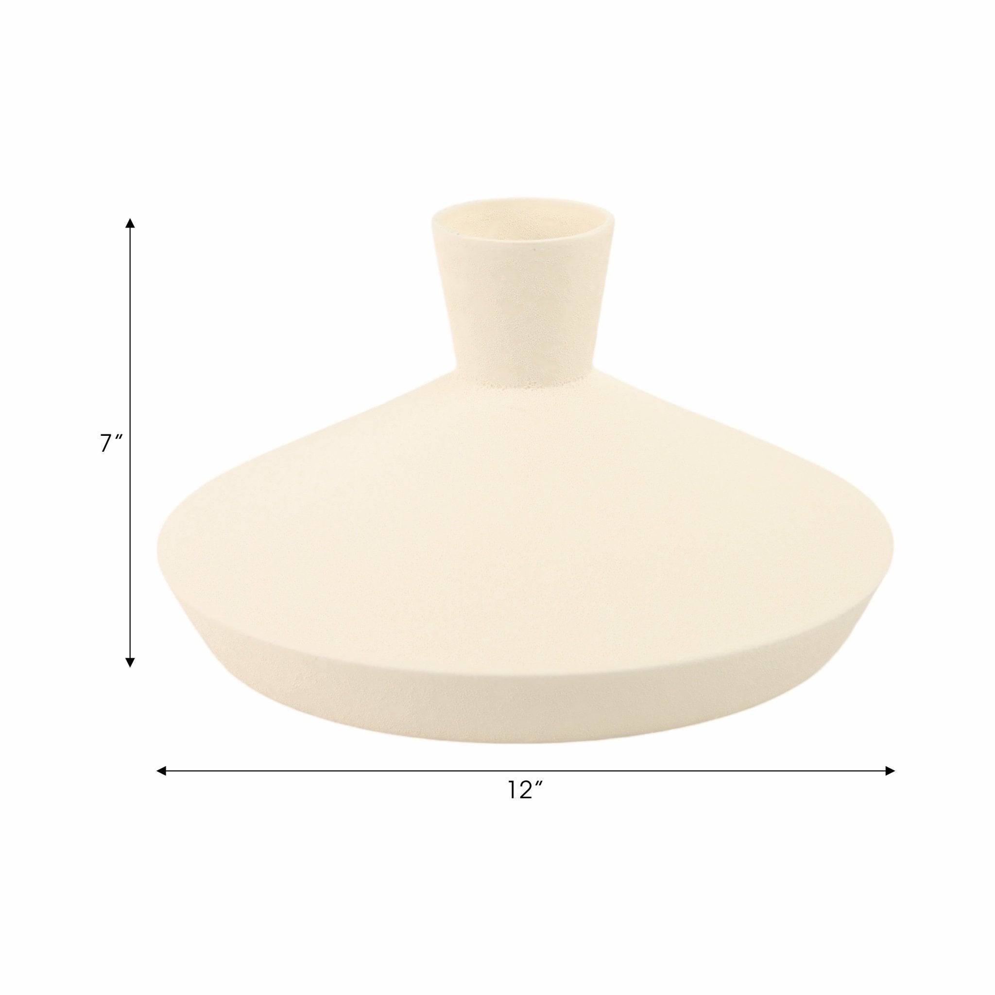 12" Evora Short And Wide Portugal Vase Vases and Jars| Sagebrook Home
