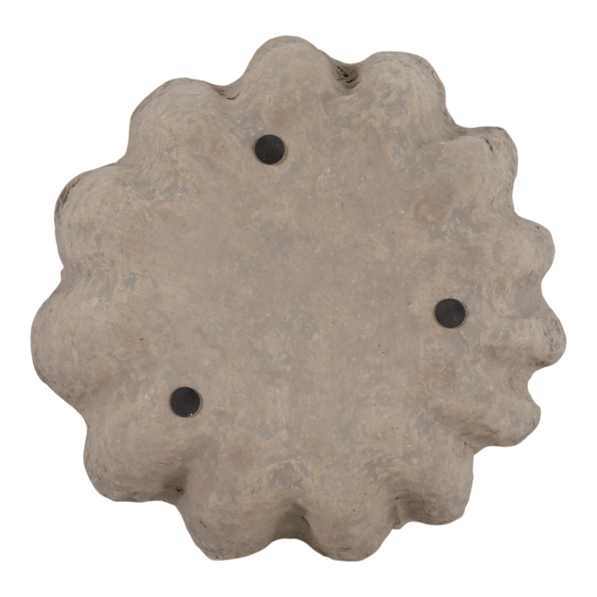 12" Fluted Paper Mache Bowl, Taupe Bowl| Sagebrook Home