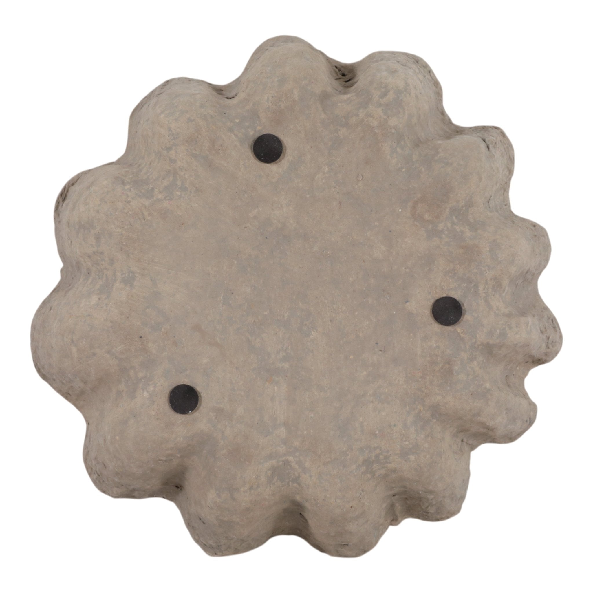 12" Fluted Paper Mache Bowl, Taupe Bowl| Sagebrook Home