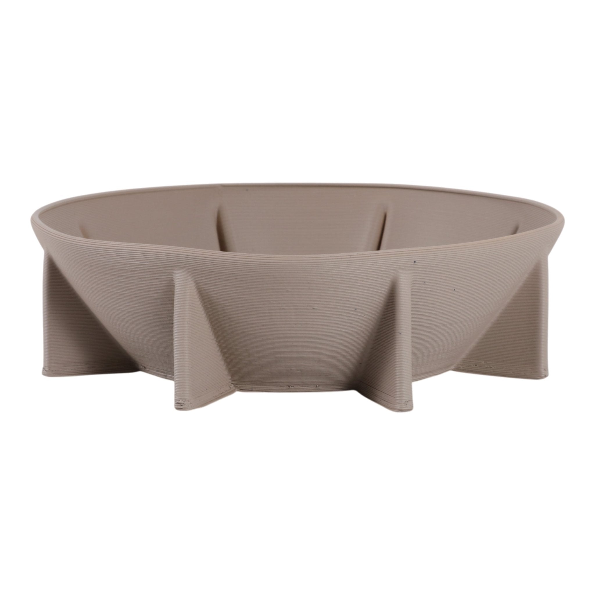 12" Heston 3d Printed Bowl, Gray Bowl| Sagebrook Home