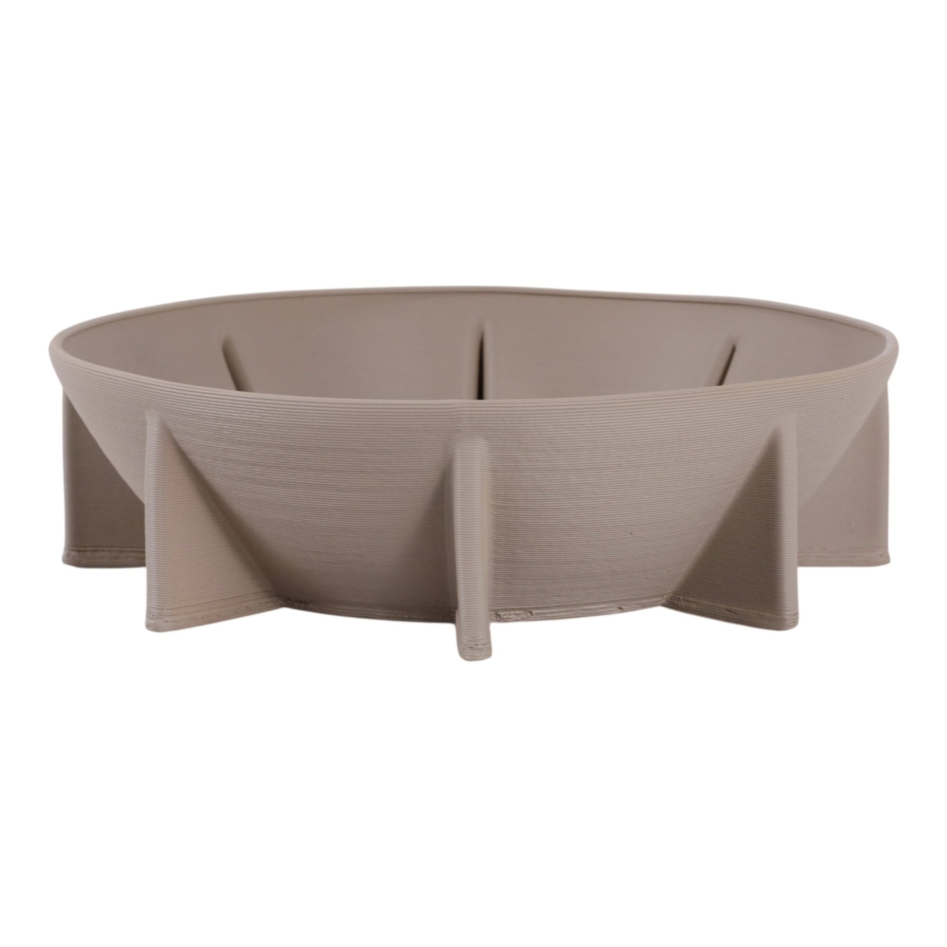 12" Heston 3d Printed Bowl, Gray Bowl| Sagebrook Home