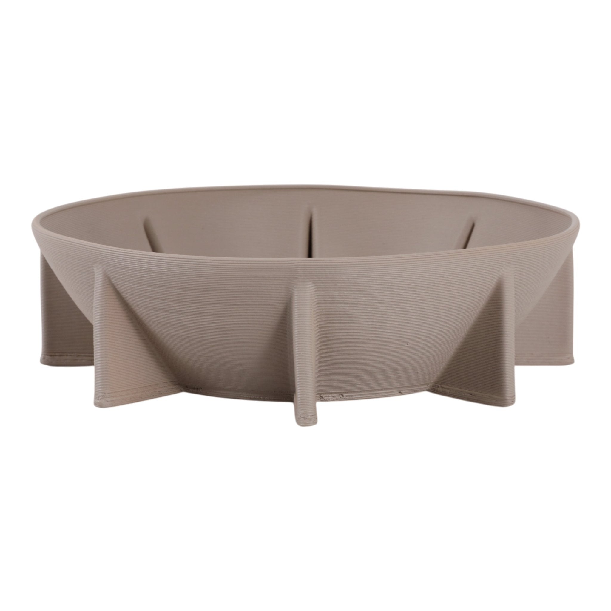12" Heston 3d Printed Bowl, Gray Bowl| Sagebrook Home