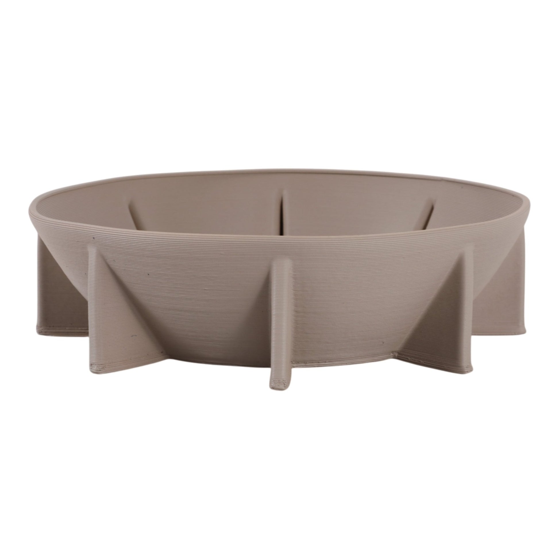 12" Heston 3d Printed Bowl, Gray Bowl| Sagebrook Home