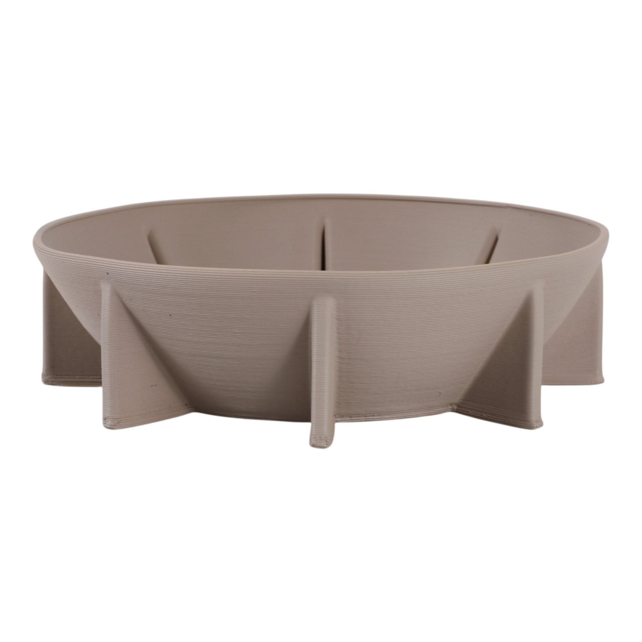 12" Heston 3d Printed Bowl, Gray Bowl| Sagebrook Home
