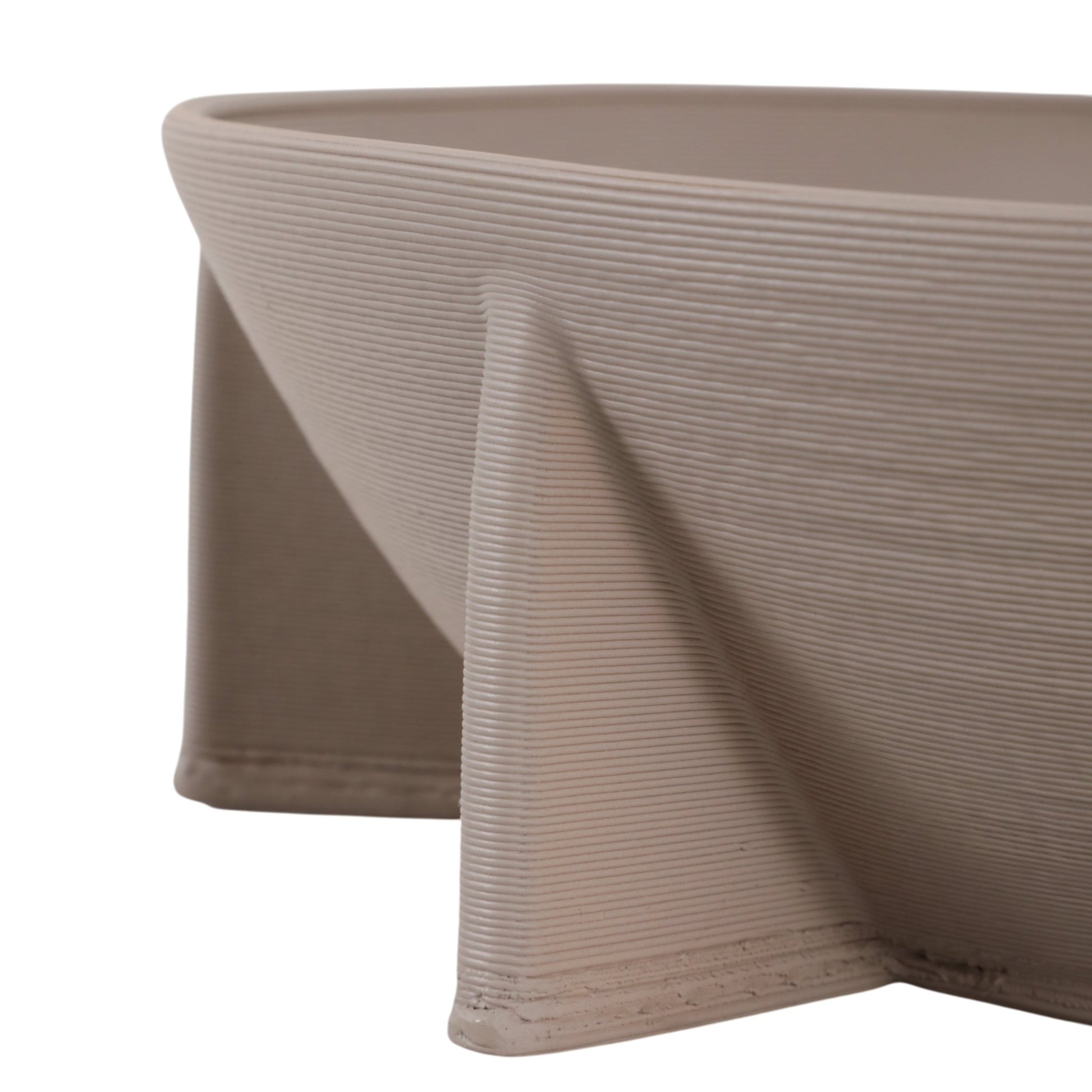 12" Heston 3d Printed Bowl, Gray Bowl| Sagebrook Home