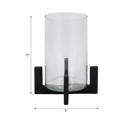 12" Hurricane On Stand, Black - Al Rugaib Furniture