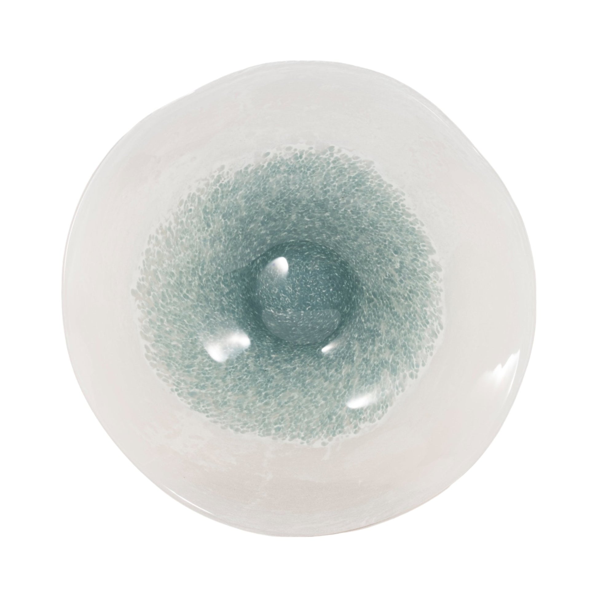 12" Light Blue Waters Bowl, Blue/white Table Decors| Sagebrook Home