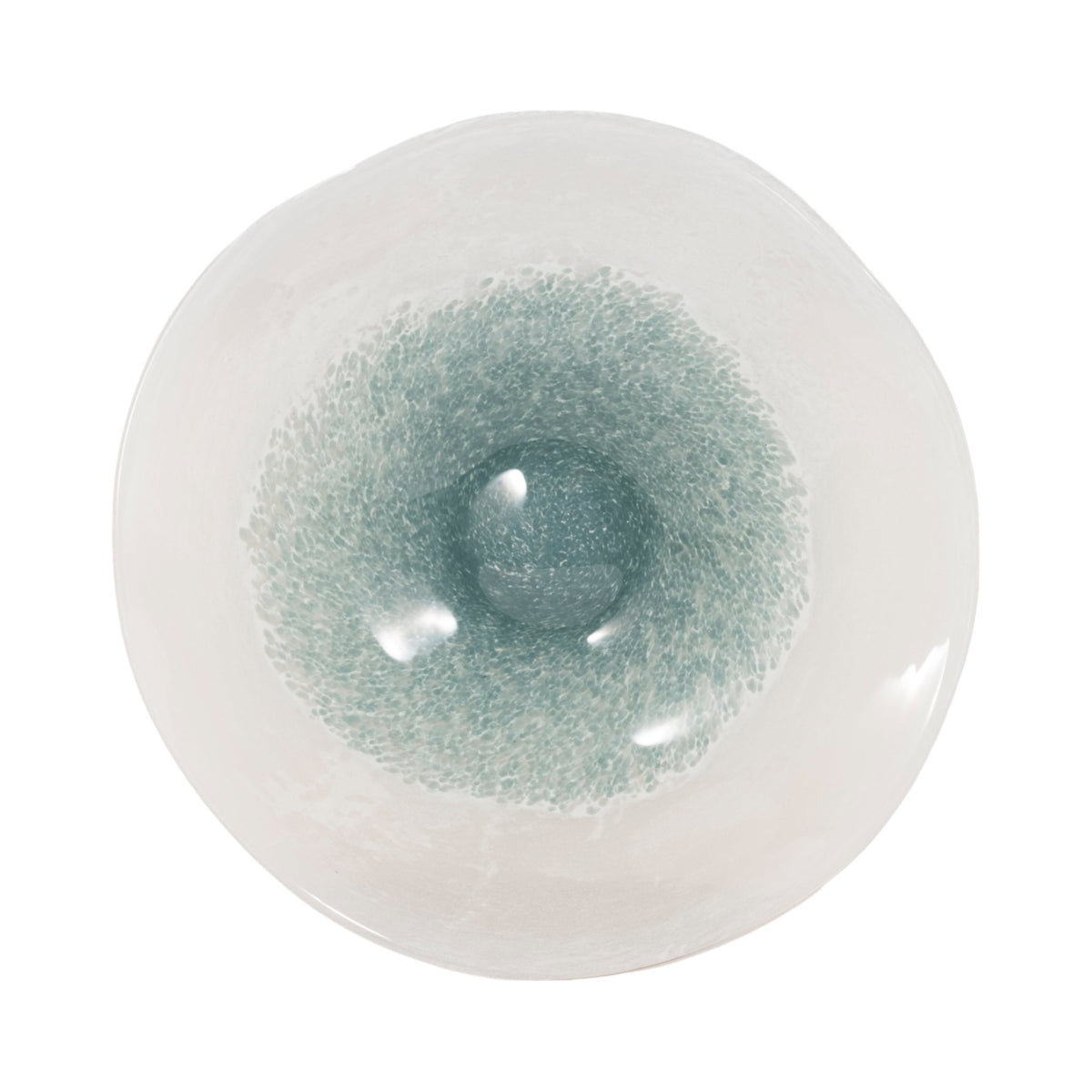 12" Light Blue Waters Bowl, Blue/white Table Decors| Sagebrook Home