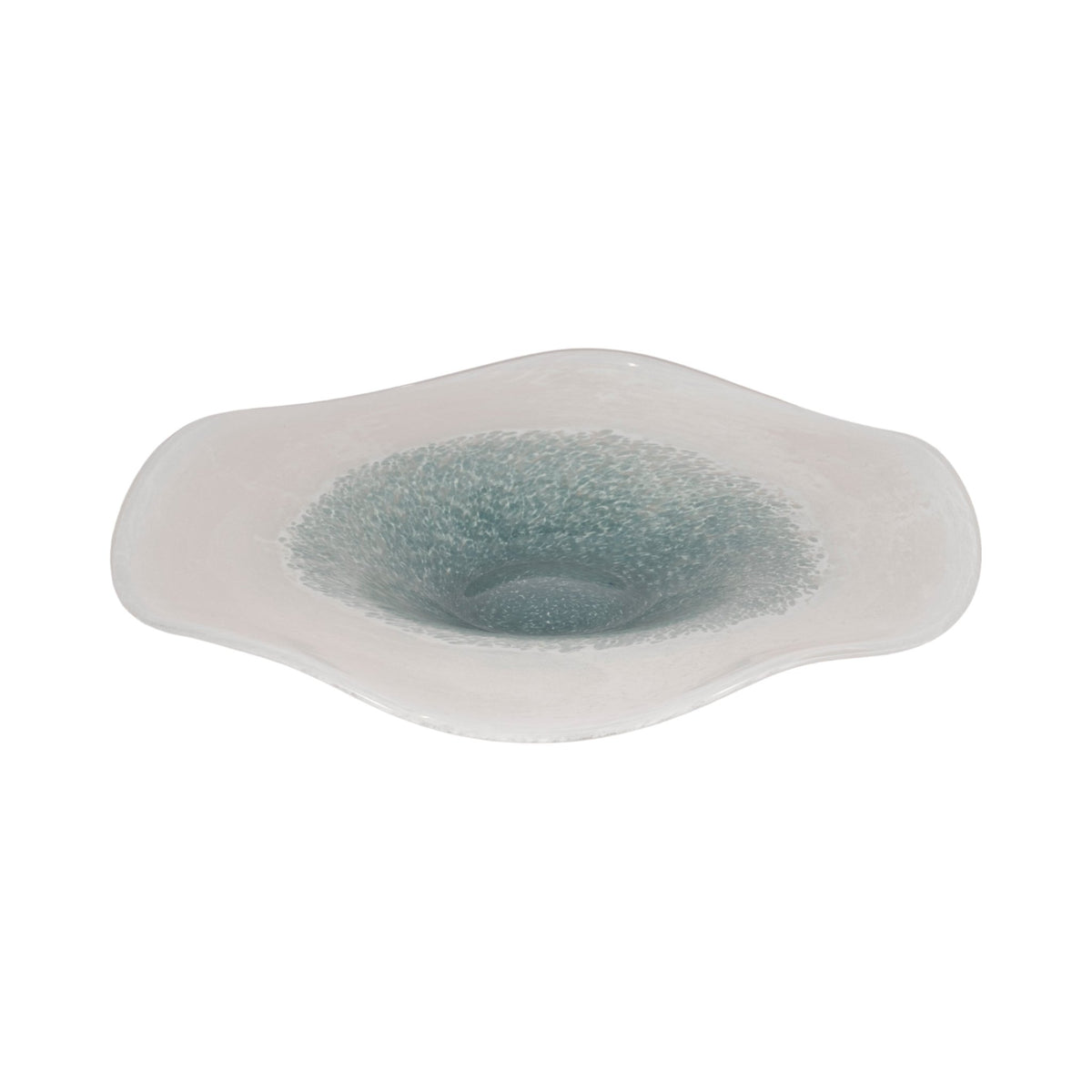 12" Light Blue Waters Bowl, Blue/white Table Decors| Sagebrook Home