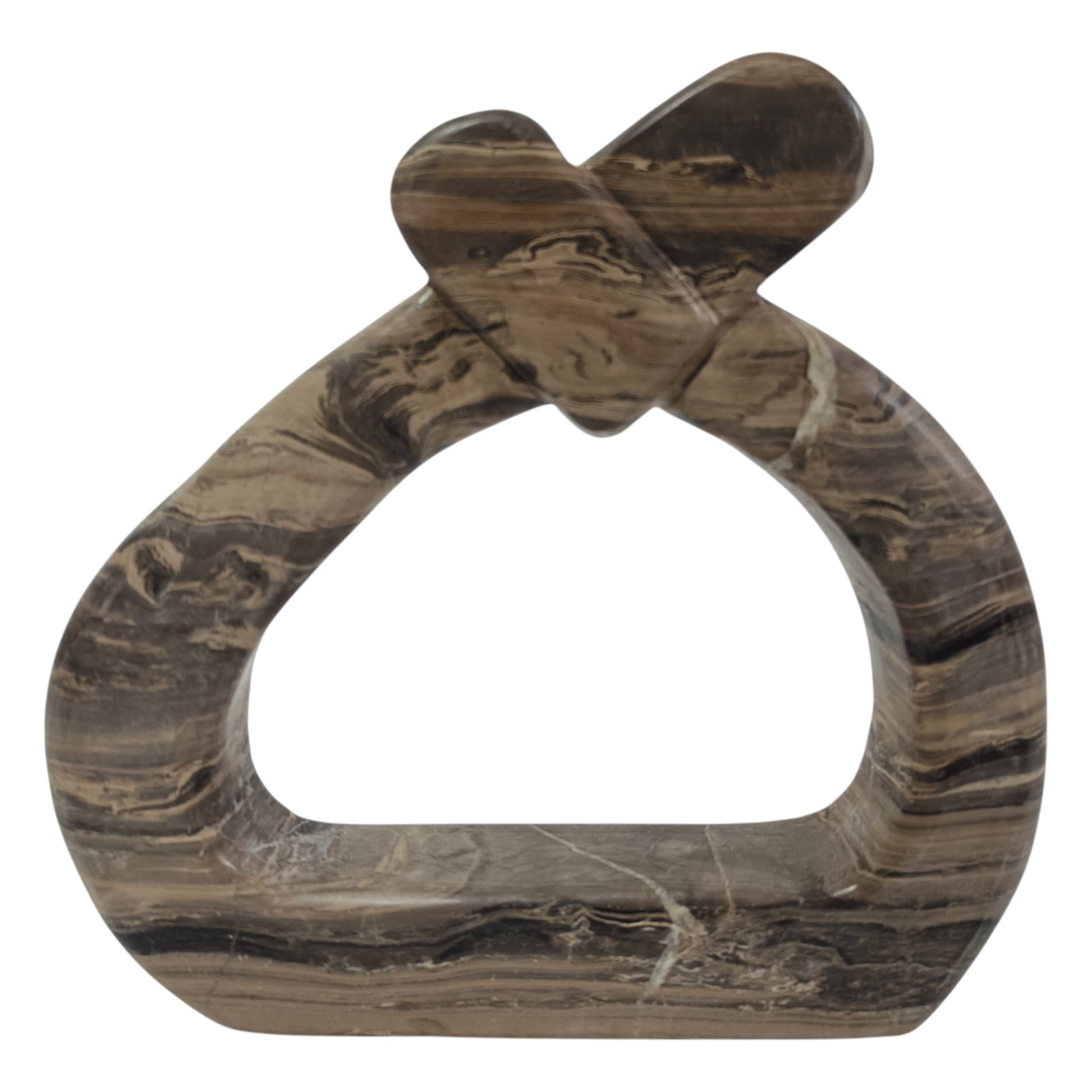 12" LOGAN CAPPUCCINO MARBLE STATUARY Table Decors| Sagebrook Home