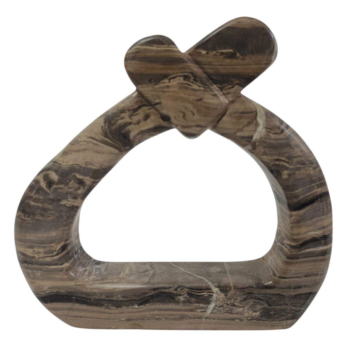 12" LOGAN CAPPUCCINO MARBLE STATUARY Table Decors| Sagebrook Home