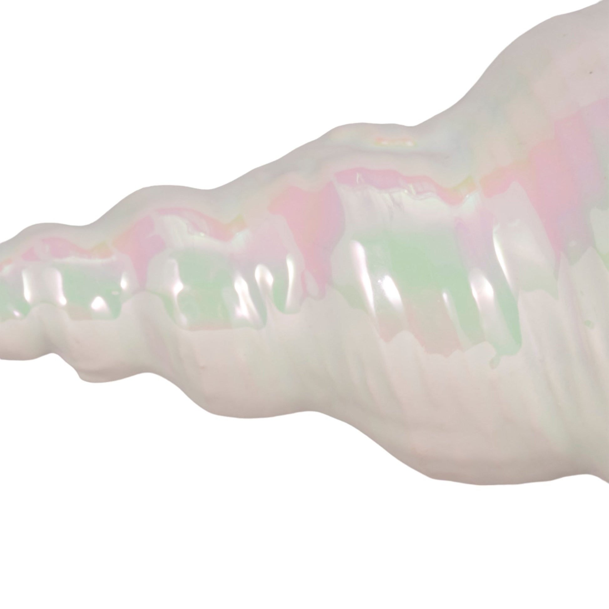 12" Long Iridescent Seashell With Silver, Ivory/si Table Decors| Sagebrook Home