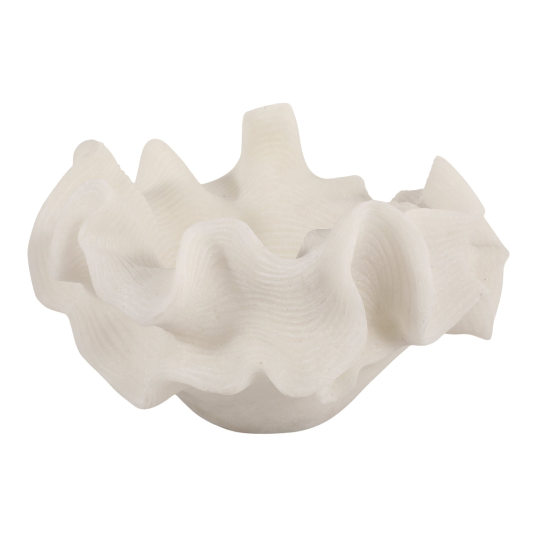 12" Luzern Quartz Resin Coral Bowl Bowl| Sagebrook Home