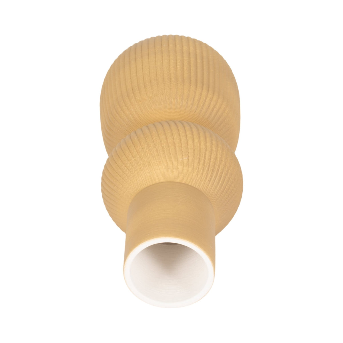 12" MARCHENA 3D PRINTED VASE, ICED COFFEE Vases and Jars| Sagebrook Home