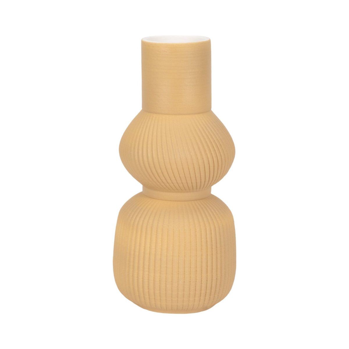 12" MARCHENA 3D PRINTED VASE, ICED COFFEE Vases and Jars| Sagebrook Home