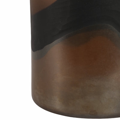 12" Mason Medium Brown Glass Vase - Al Rugaib Furniture