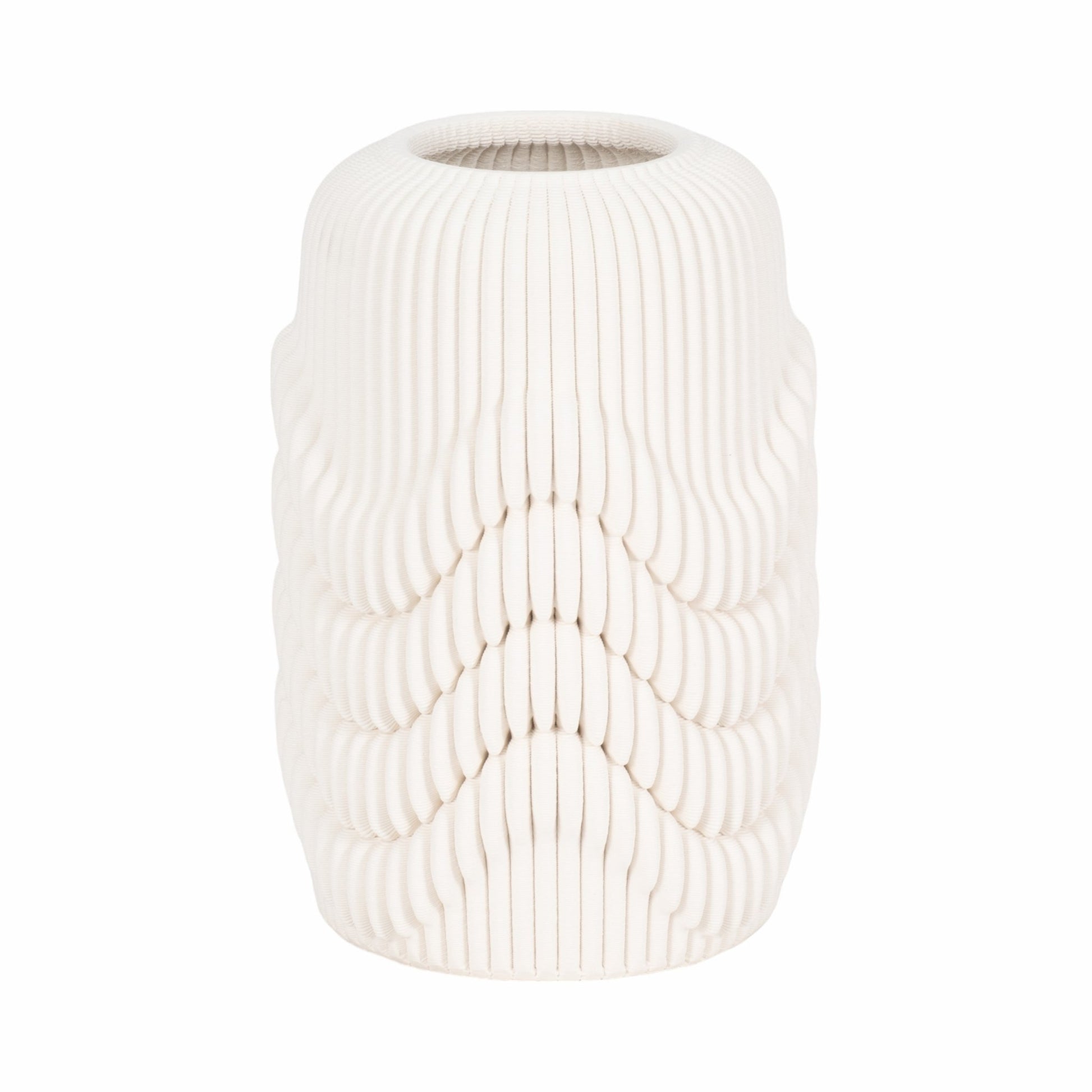 12" PROVIDENCE 3D PRINTEDVASE, IVORY/BEIGE Vases and Jars| Sagebrook Home