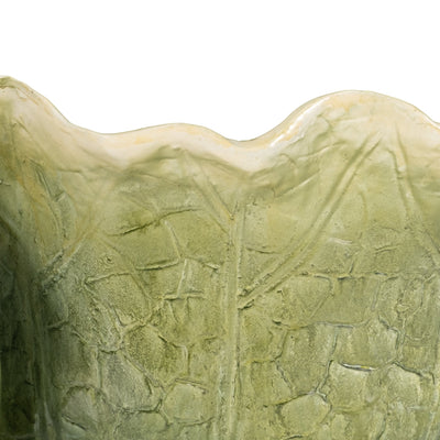 12" Three Sitting Frogs Planter, Green - Al Rugaib Furniture