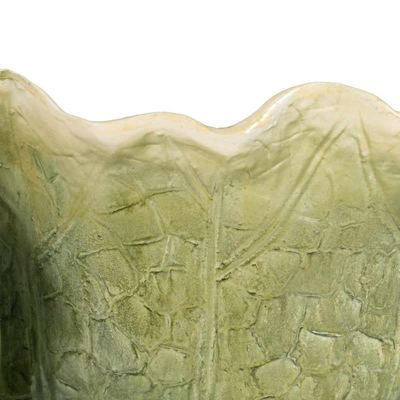 12" Three Sitting Frogs Planter, Green - Al Rugaib Furniture