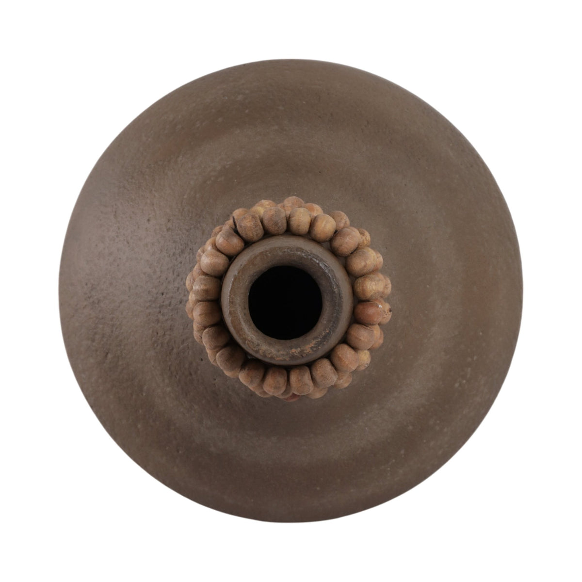 12" Tutwell Small Vase With Wood Beads, Brwn Vases and Jars| Sagebrook Home