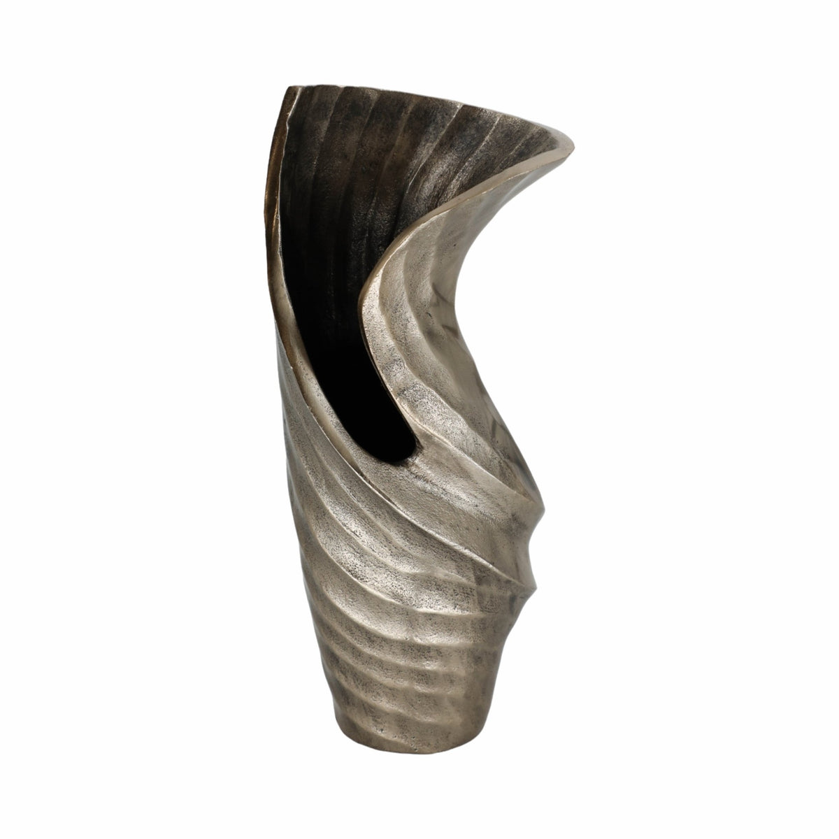 12" WASILLA SMALL METAL VASE Vases and Jars| Sagebrook Home