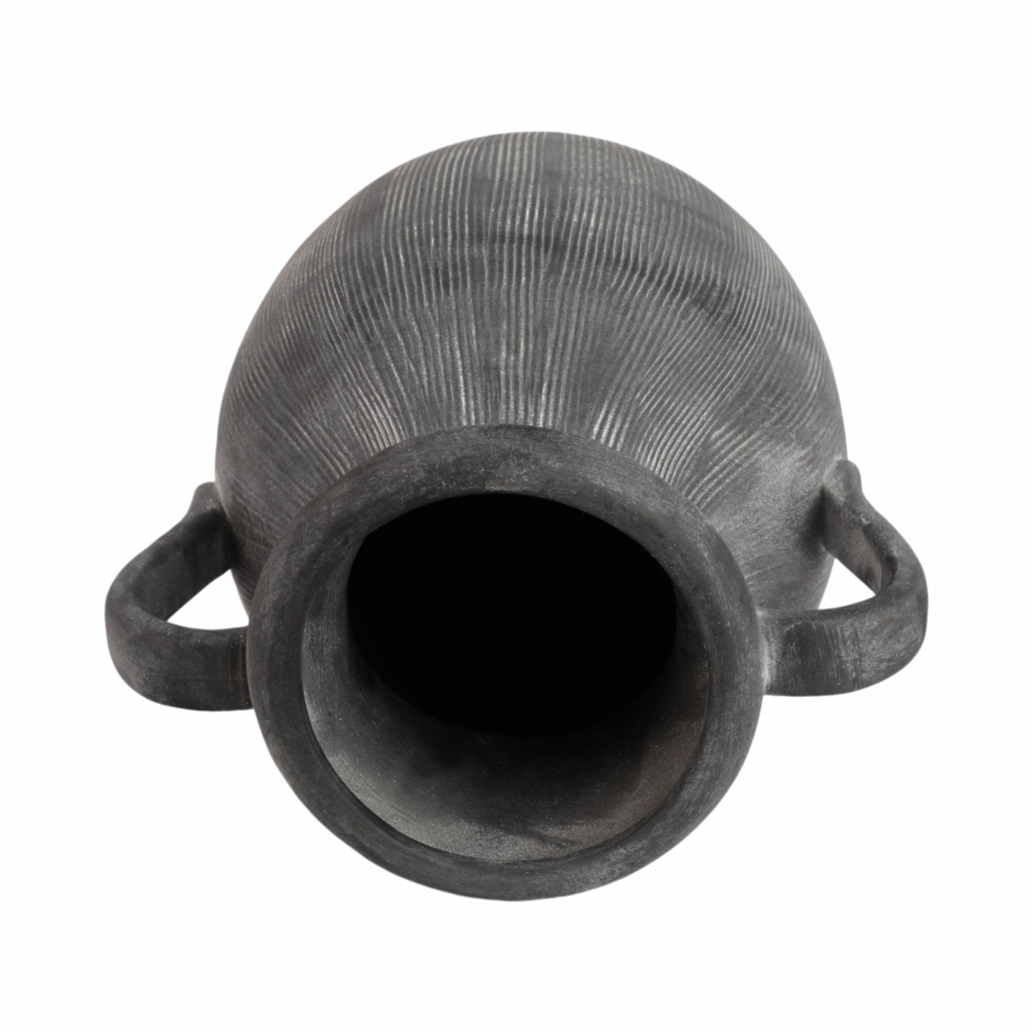 12" Weathered Jug With Handles, Black Vases and Jars| Sagebrook Home