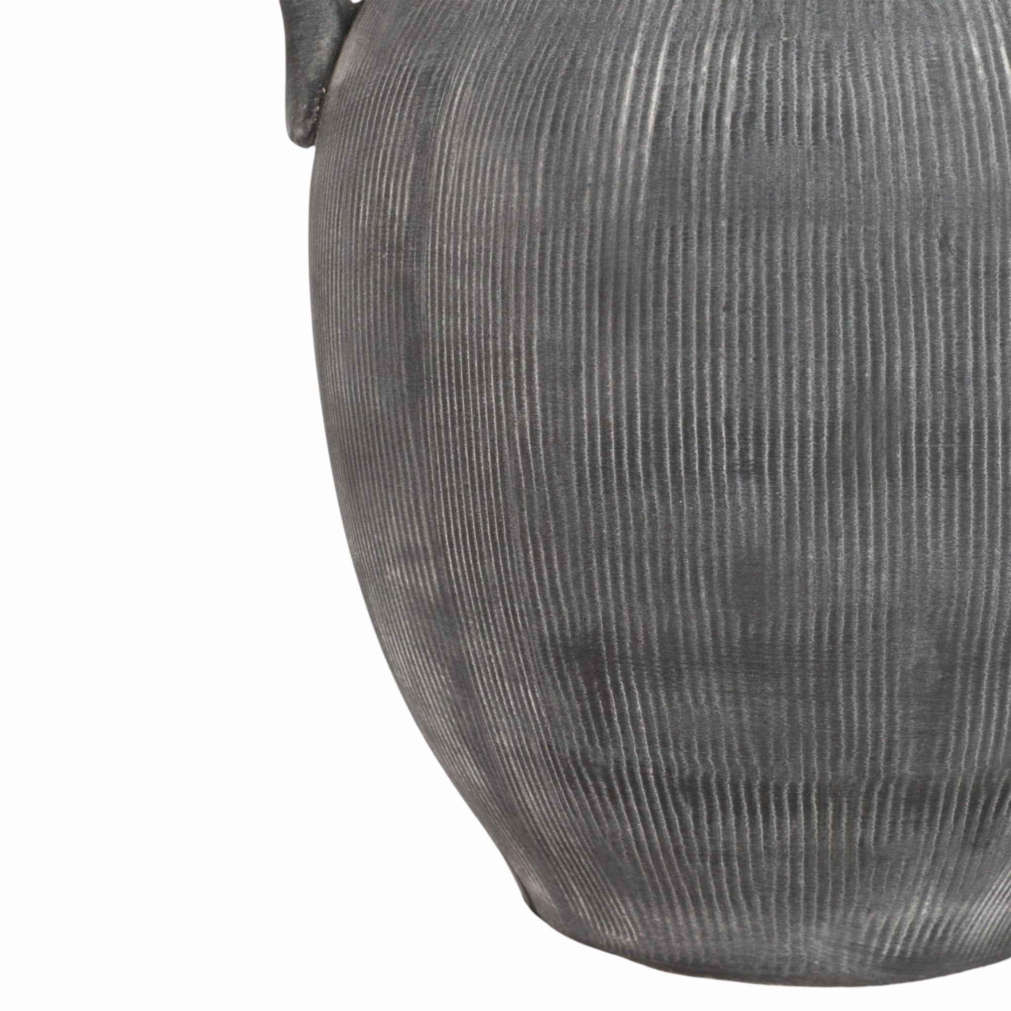 12" Weathered Jug With Handles, Black Vases and Jars| Sagebrook Home