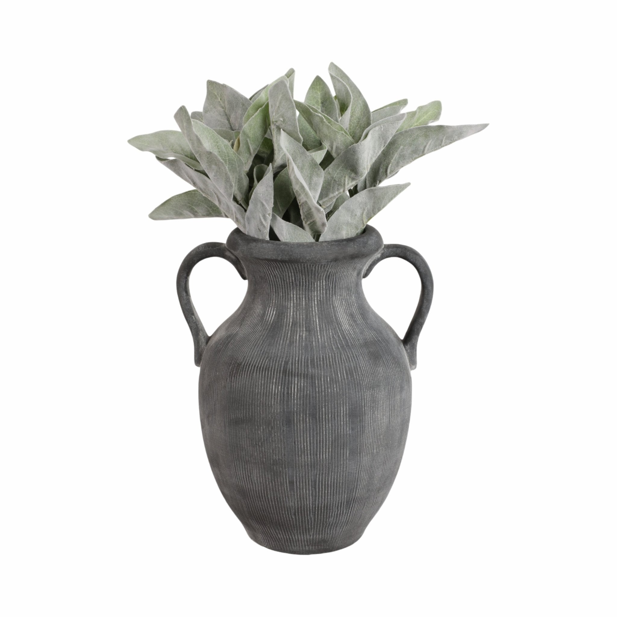 12" Weathered Jug With Handles, Black Vases and Jars| Sagebrook Home