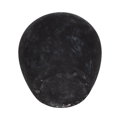 12" Weathered Terracotta Jug With Handle, Black - Al Rugaib Furniture