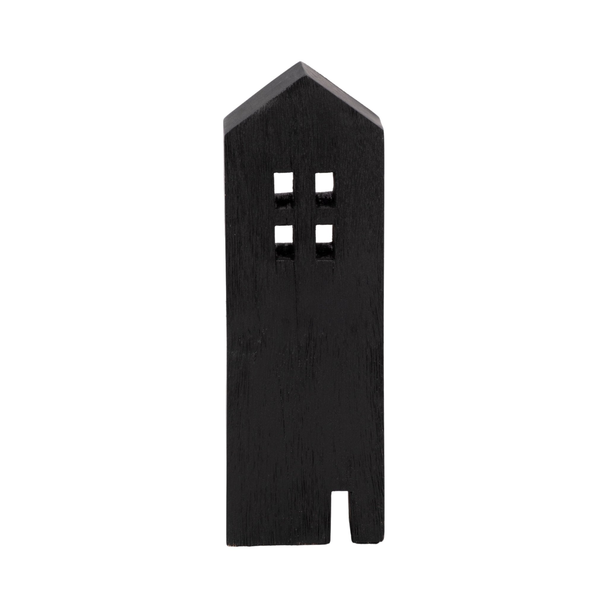 12" Wood House Decor, Black Table Decors| Sagebrook Home