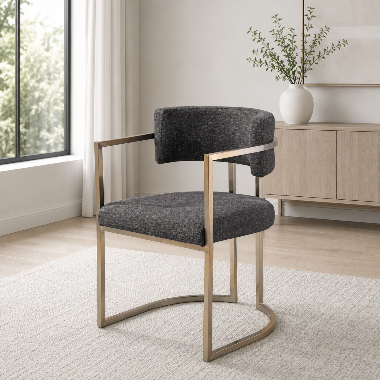 Alexa Dark Grey Chair