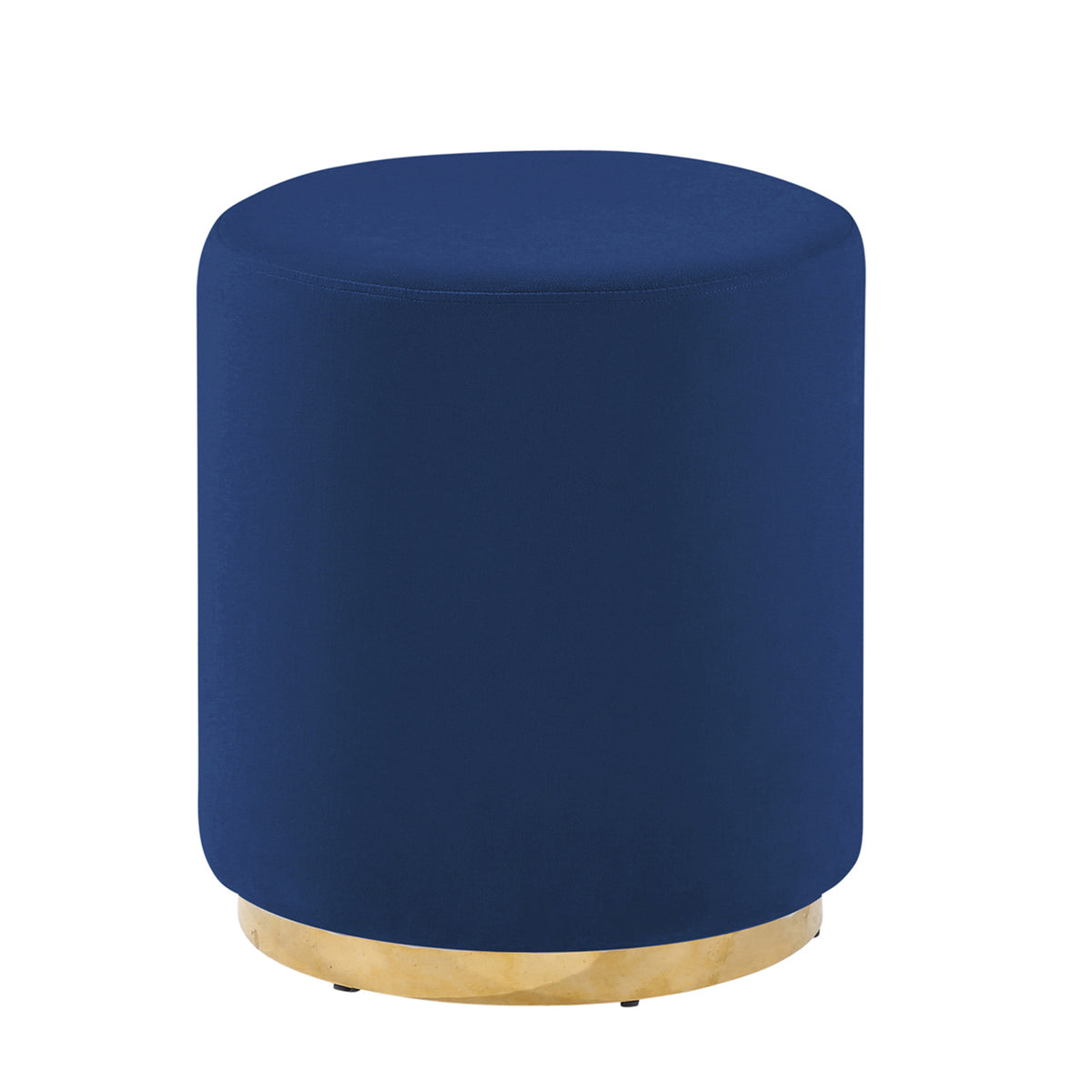 NAVY/GOLD VELVETEEN STOOL