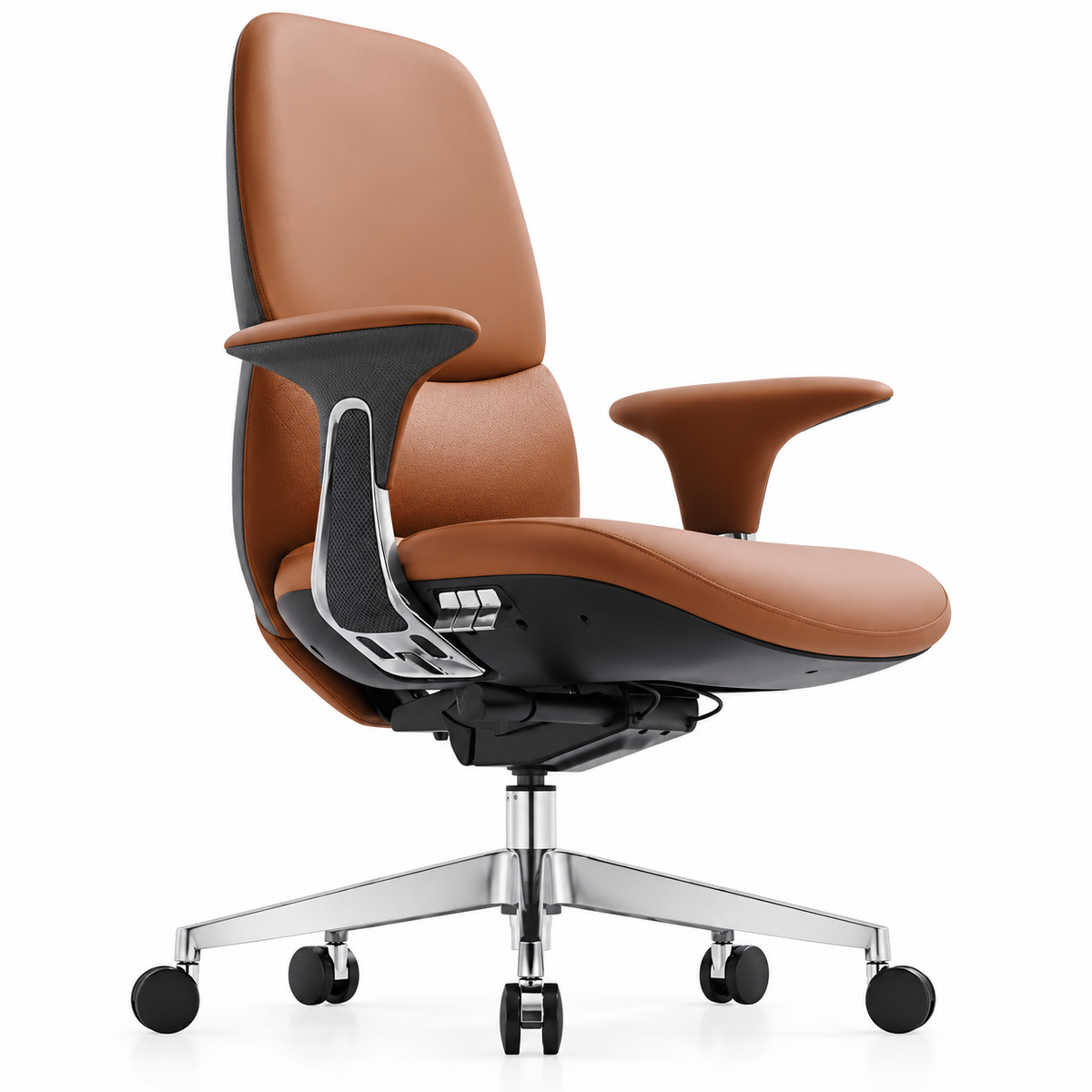 Medium back chair - Wood Color