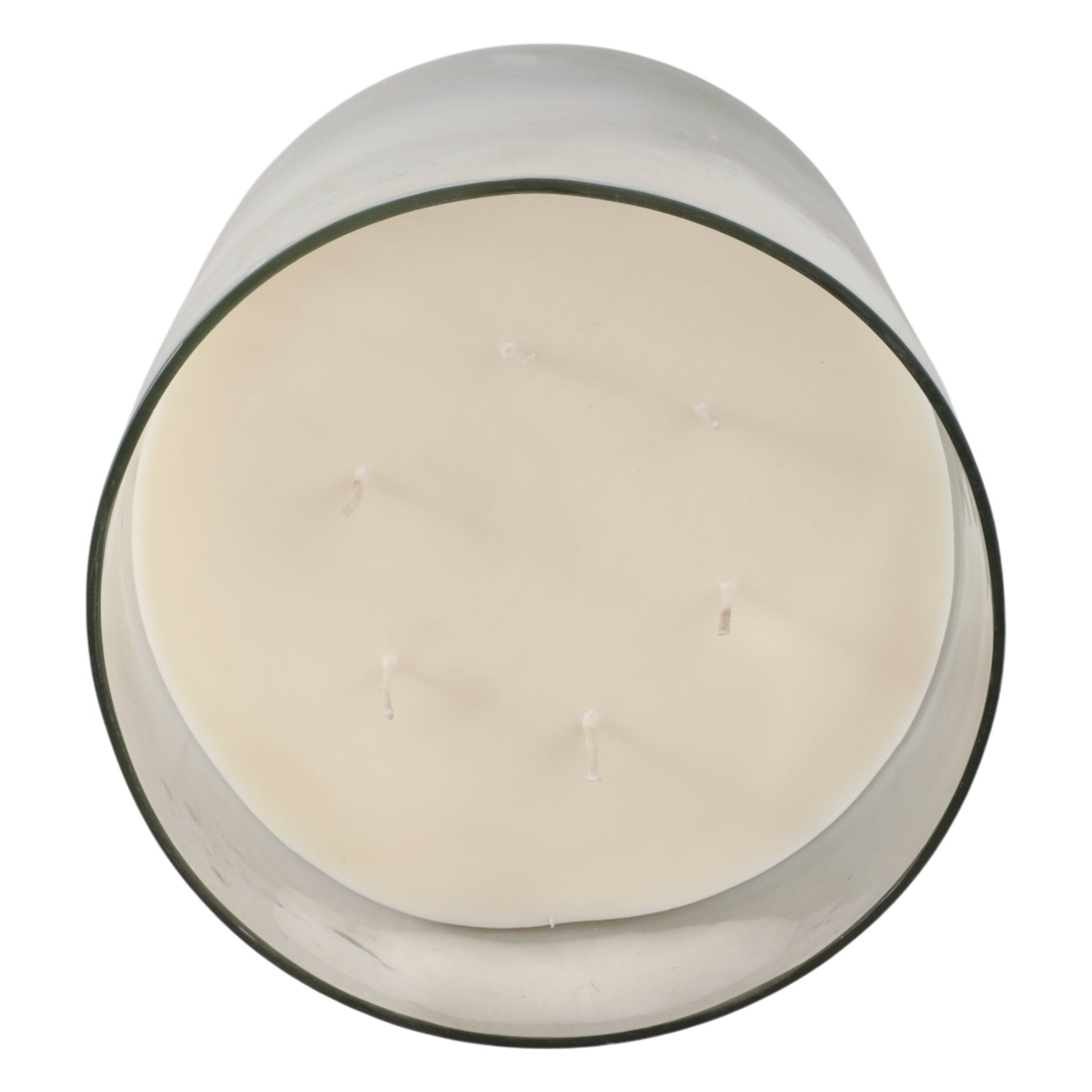 12x10" 349 Oz Jasmine Frosted Glass Candle, Clear Candle Holders| Sagebrook Home