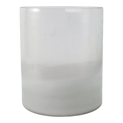 12x10" Frosted Bottom Hurricane, Clear - Al Rugaib Furniture