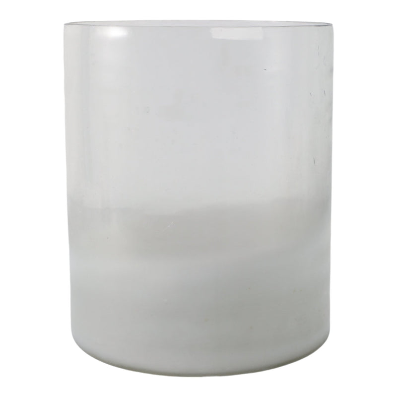 12x10" Frosted Bottom Hurricane, Clear - Al Rugaib Furniture