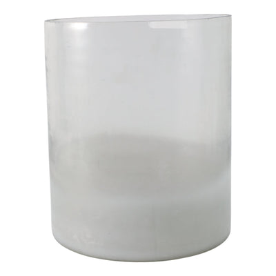 12x10" Frosted Bottom Hurricane, Clear - Al Rugaib Furniture