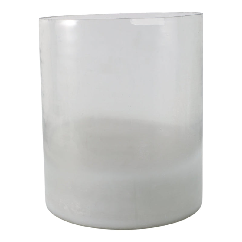 12x10" Frosted Bottom Hurricane, Clear - Al Rugaib Furniture