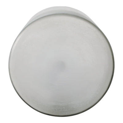 12x10" Frosted Bottom Hurricane, Clear - Al Rugaib Furniture