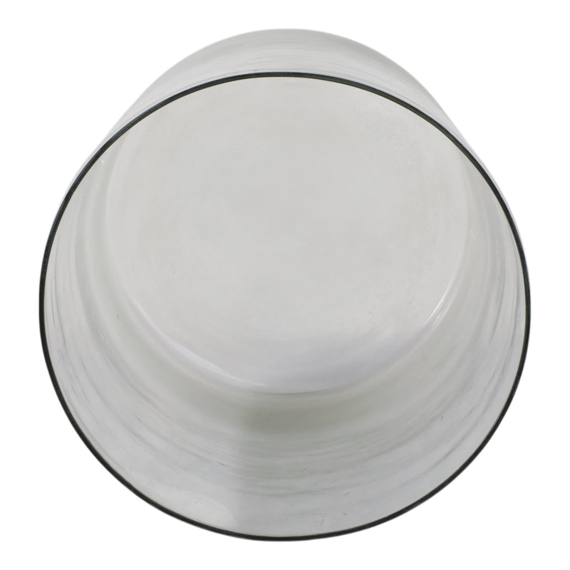 12x10" Frosted Bottom Hurricane, Clear - Al Rugaib Furniture