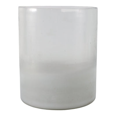 12x10" Frosted Bottom Hurricane, Clear - Al Rugaib Furniture