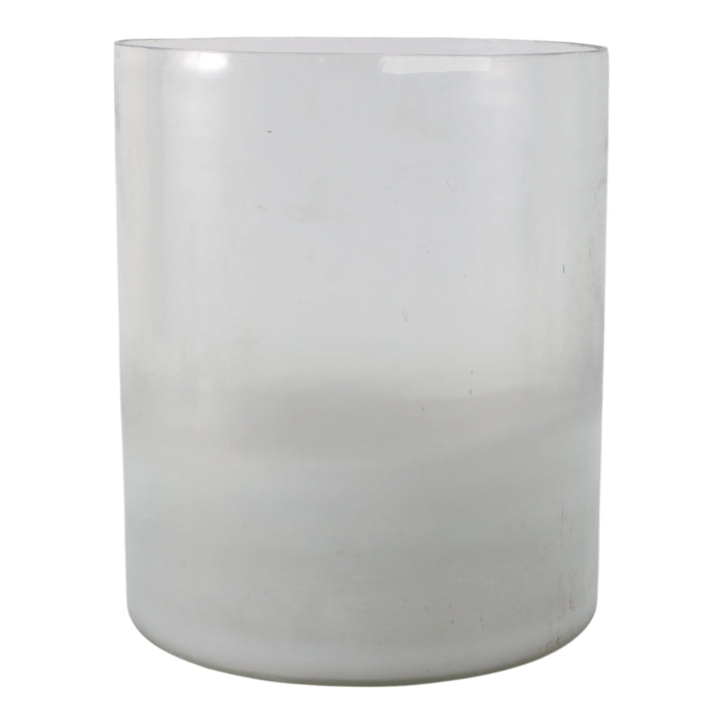 12x10" Frosted Bottom Hurricane, Clear - Al Rugaib Furniture