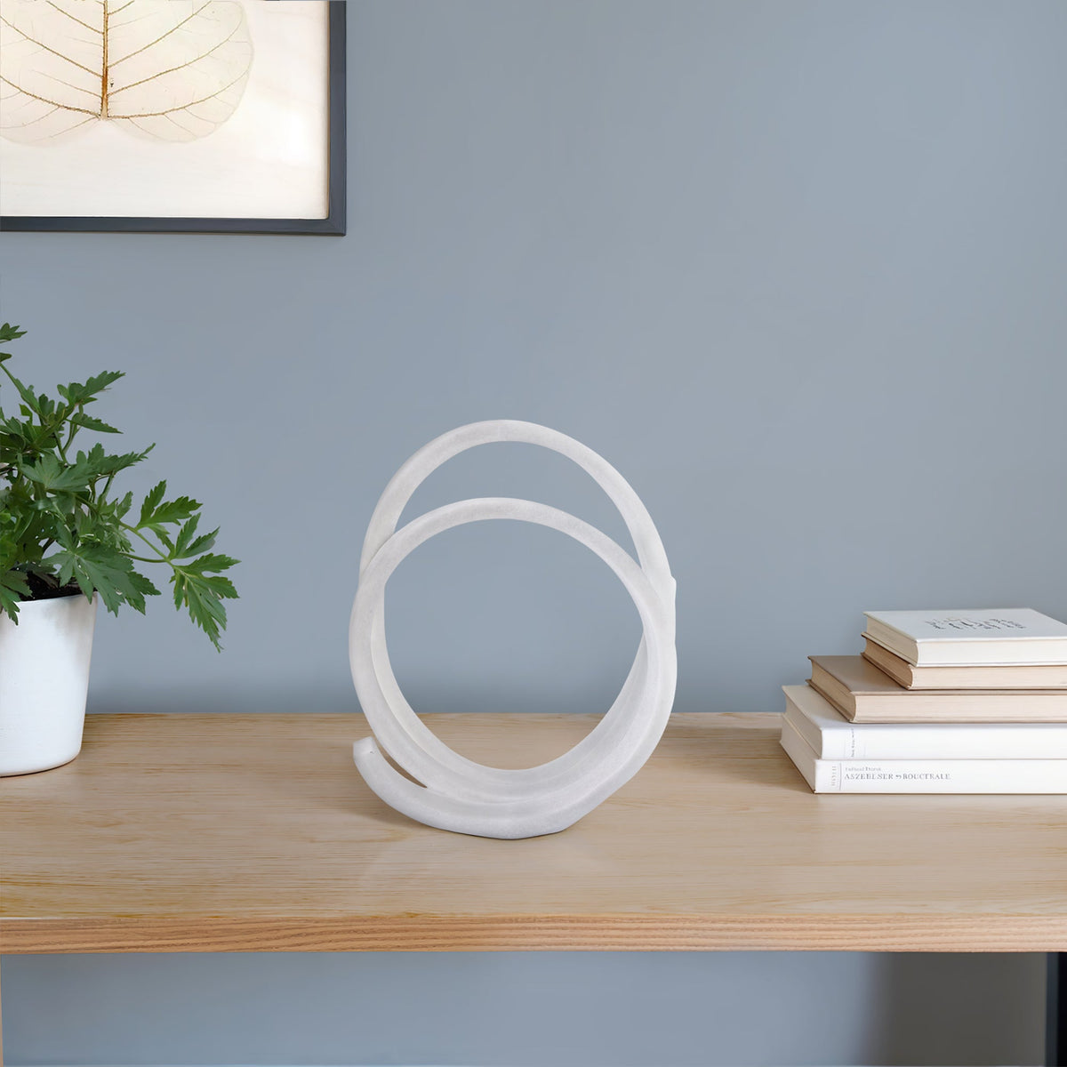 12X10" LOOPY RESIN OBJECT, WHITE Table Decors| Sagebrook Home