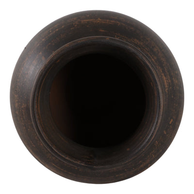 12x10" Traditional Terracotta Vase,chocolate Brown - Al Rugaib Furniture